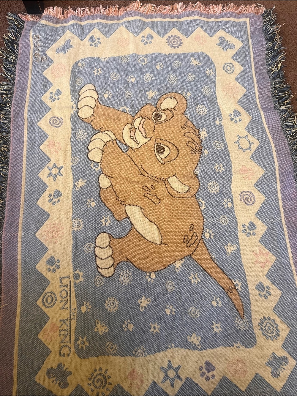 The Lion King Simba Jacquard Blanket